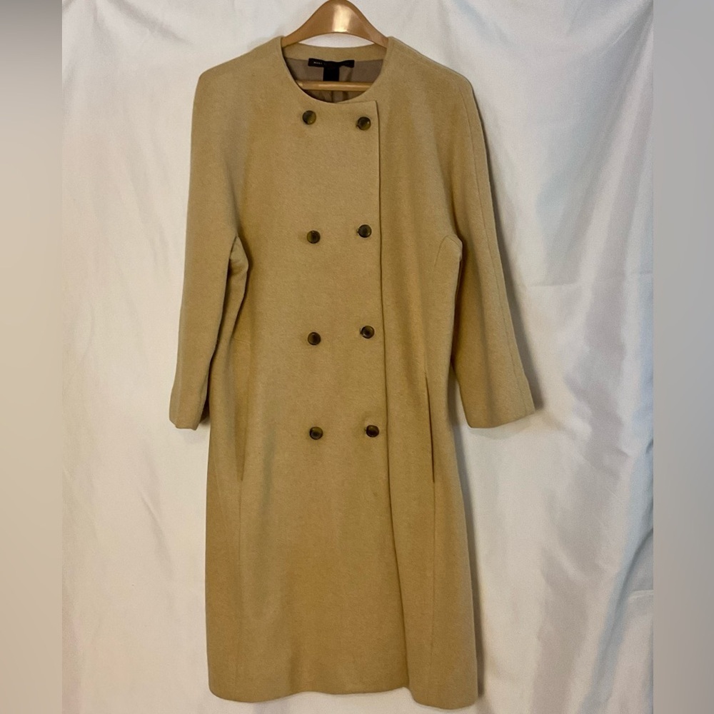 Marc by Marc Jacobs wool angora blend coat in Bamboo Tan size M